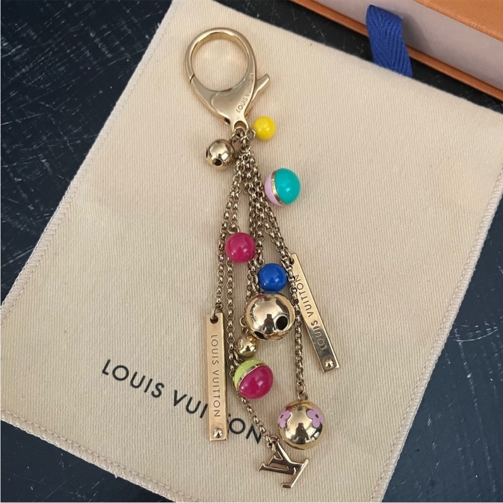 Louis Vuitton Keychain Porte Cressienne Grulot Bell Motit Gold Bag Charm